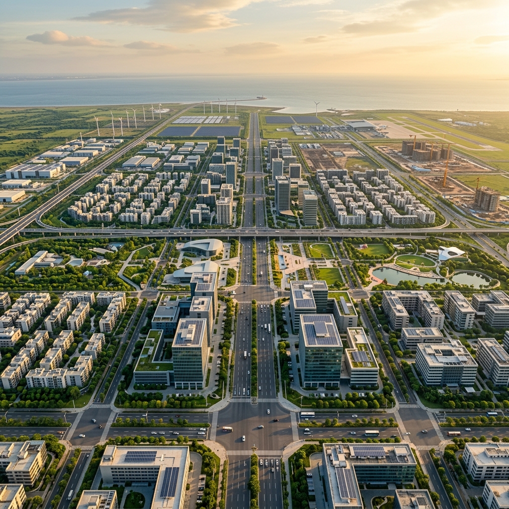 Dholera Smart City aerial view
